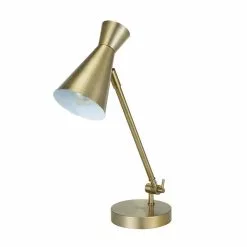 ALLEN + ROTH Catalina 19.75-in Adjustable Cone Desk Lamp With Metal Shade