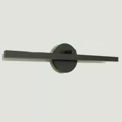 Allen + Roth 24-in LED Modern Matte Black Vanity Light Fixture