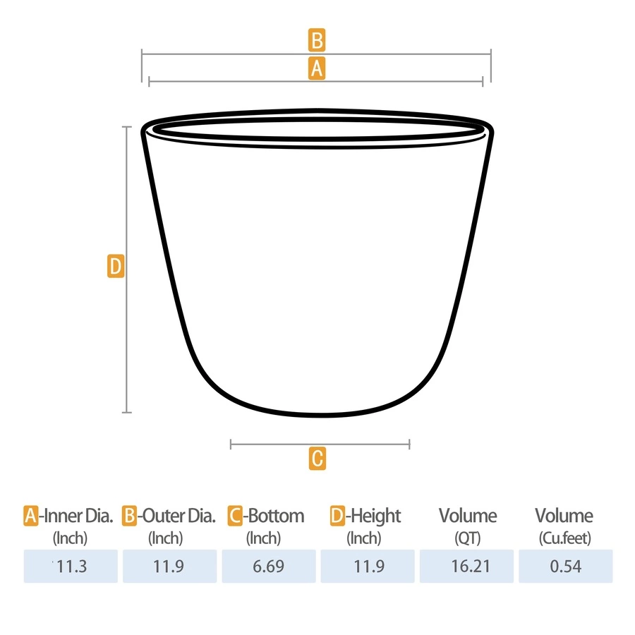 Allen + Roth 11.3In Reactive Planter Auburn 5 Allen + Roth 11.3In Reactive Planter Auburn - Image 5