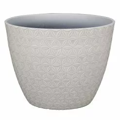 Allen + Roth 15.2In Geometric Planter Tofu
