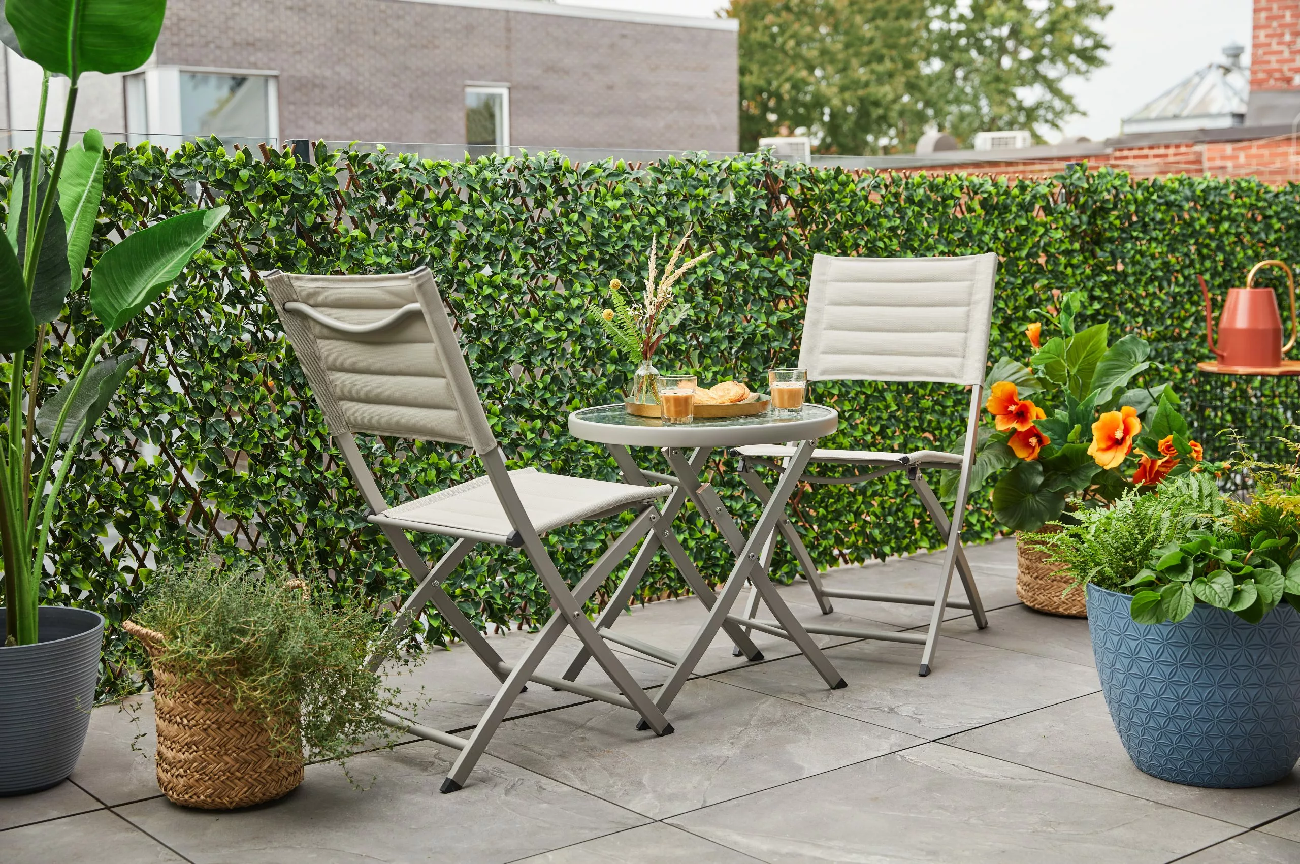 Allen + Roth 15.2In Geometric Planter Orion Blue 5 Allen + Roth 15.2In Geometric Planter Orion Blue - Image 5