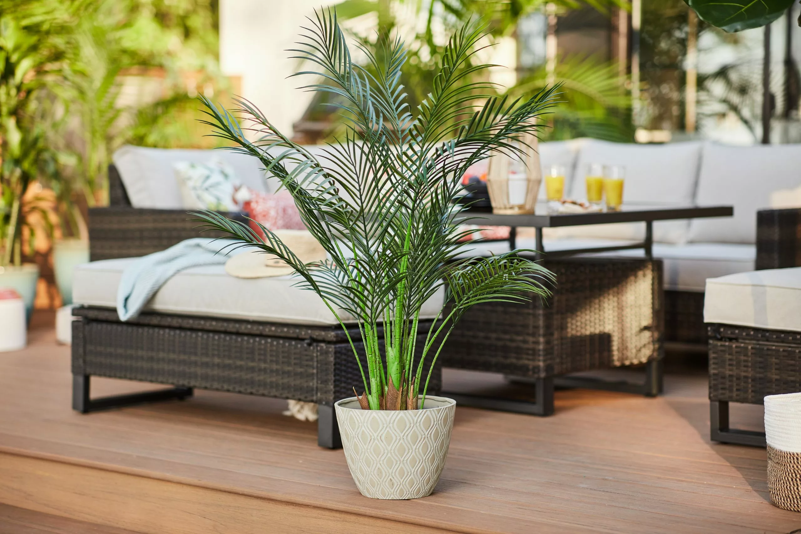 Allen + Roth 11.3In Lapidus Planter Twill 4 Allen + Roth 11.3In Lapidus Planter Twill - Image 4