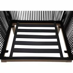 Allen + Roth Positano Patio Chair With Brown Steel Frame And Grey Olefin Fabric - Set Of 2