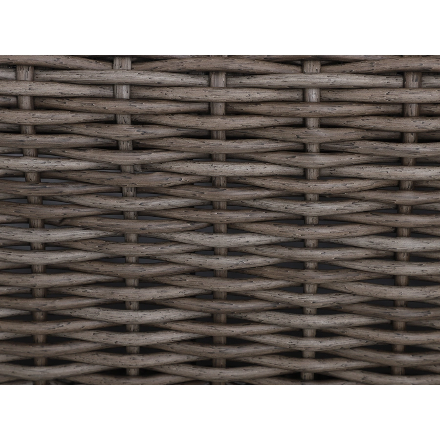 Allen + Roth Maitland Brown Wicker Stationary Conversation Chair With Beige Olefin Cushion 4 Allen + Roth Maitland Brown Wicker Stationary Conversation Chair With Beige Olefin Cushion - Image 4