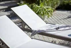 Allen + Roth Westmore White Sling Fabric Lounge Chairs - Grey Powder Coated Steel Frame - Set Of 2 -Allen + Roth Shop 1063066 AlternateImage2