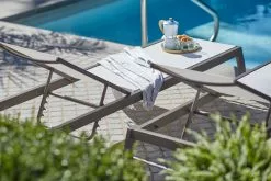 Allen + Roth Westmore White Sling Fabric Lounge Chairs - Grey Powder Coated Steel Frame - Set Of 2 -Allen + Roth Shop 1063066 AlternateImage3