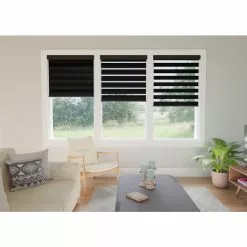 Allen + Roth Cordless Day-Night Zebra Roller Shade 27-in X 72-in Black 7 Allen + Roth Cordless Day-Night Zebra Roller Shade 27-in X 72-in Black -Allen + Roth Shop 1068364 47672131