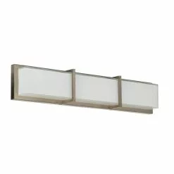 Allen + Roth Brighton Brushed Nickel Modern LED Vanity Light Bar -Allen + Roth Shop 1129919 11732323