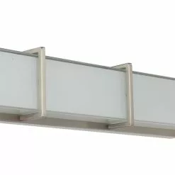Allen + Roth Brighton Brushed Nickel Modern LED Vanity Light Bar -Allen + Roth Shop 1129919 15097699