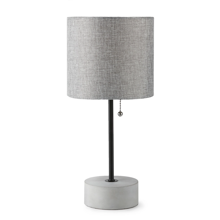 Allen + Roth 16.5" Concrete Bronze Table Lamp With Shade 6 Allen + Roth 16.5" Concrete Bronze Table Lamp With Shade - Image 6
