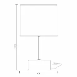 Allen + Roth 16.5" Concrete Bronze Table Lamp With Shade 12 Allen + Roth 16.5" Concrete Bronze Table Lamp With Shade -Allen + Roth Shop 1233125 49102720