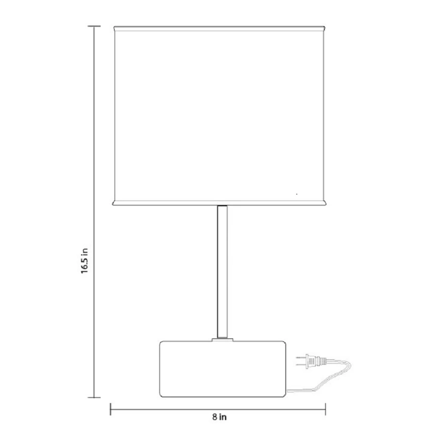 Allen + Roth 16.5" Concrete Bronze Table Lamp With Shade 5 Allen + Roth 16.5" Concrete Bronze Table Lamp With Shade - Image 5