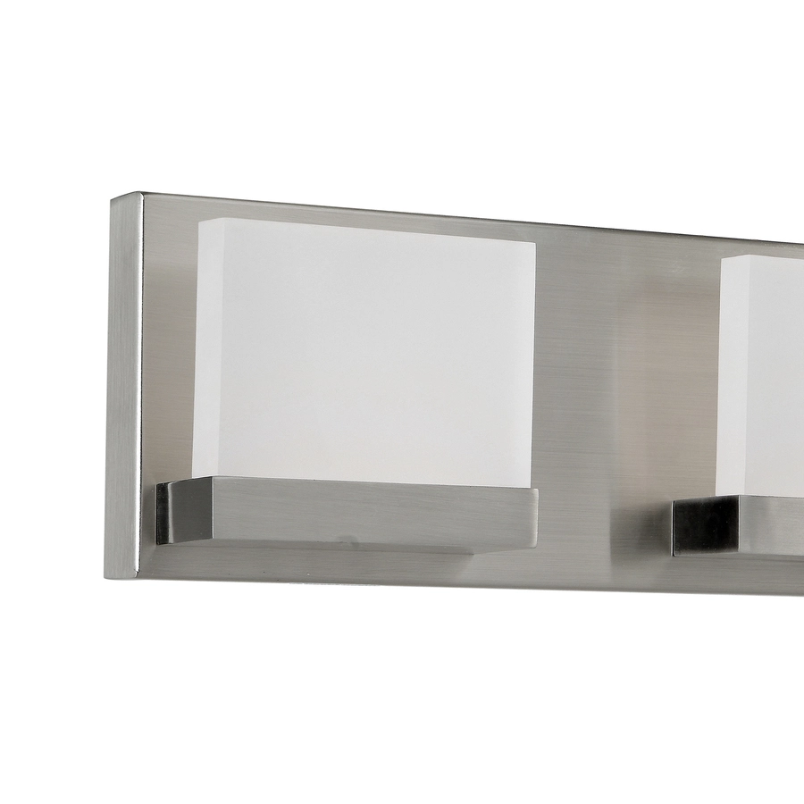 Allen + Roth Cora 4-Light Brushed Nickel Modern And Contemporary LED Vanity Light 4 Allen + Roth Cora 4-Light Brushed Nickel Modern And Contemporary LED Vanity Light - Image 4