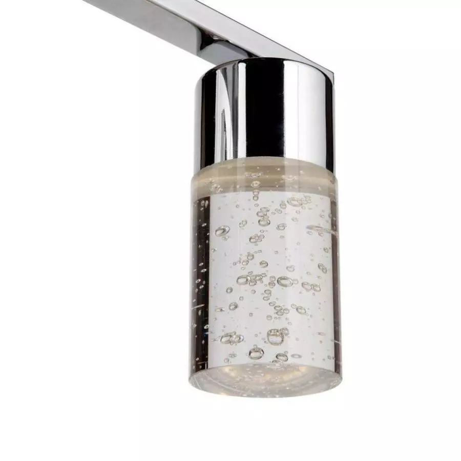 Allen + Roth Dunwynn 3-Light Chrome Modern And Contemporary LED Vanity Light 4 Allen + Roth Dunwynn 3-Light Chrome Modern And Contemporary LED Vanity Light - Image 4