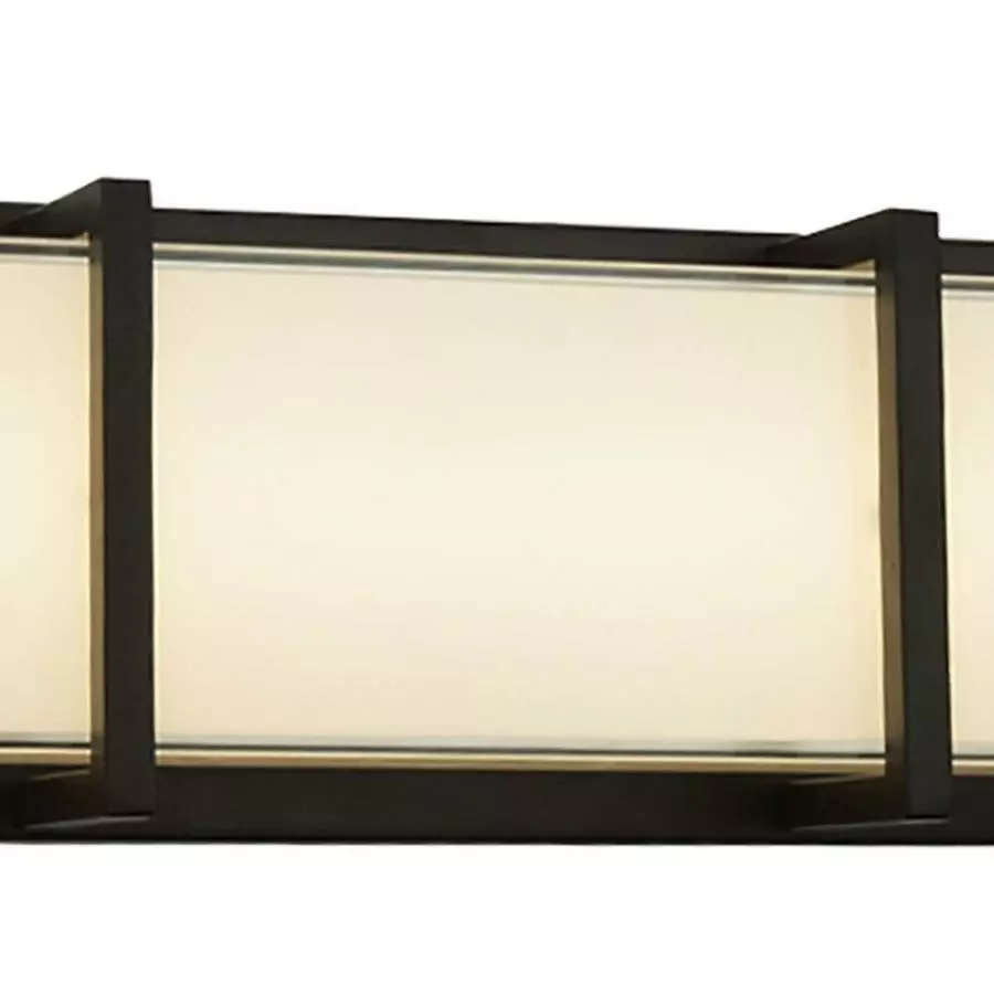 Allen + Roth 20-in Brighton Bronze LED Vanity Light 2 Allen + Roth 20-in Brighton Bronze LED Vanity Light - Image 2
