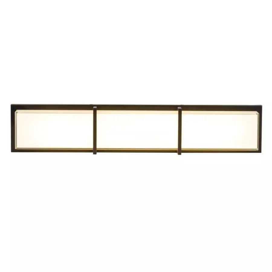 Allen + Roth 20-in Brighton Bronze LED Vanity Light 4 Allen + Roth 20-in Brighton Bronze LED Vanity Light - Image 4