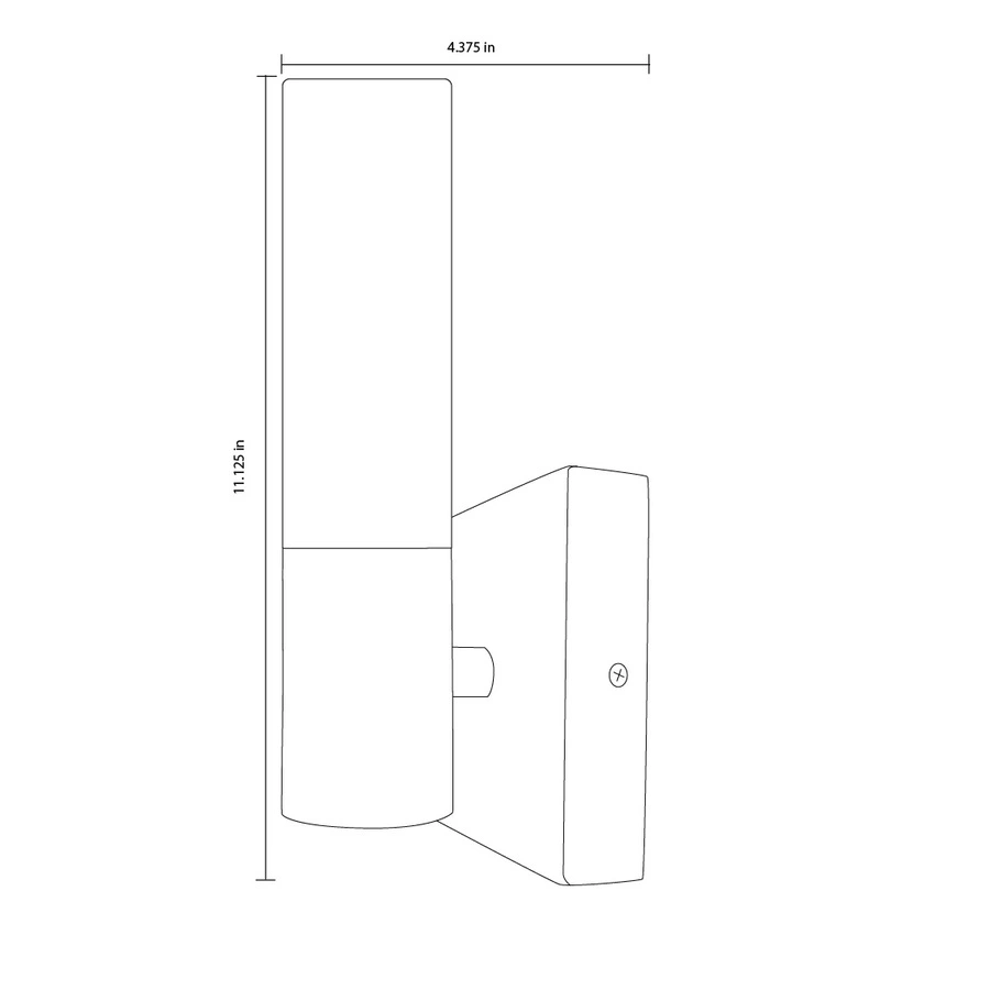 Allen + Roth Dunwynn 1-Light Chrome Modern And Contemporary LED Wall Sconce 3 Allen + Roth Dunwynn 1-Light Chrome Modern And Contemporary LED Wall Sconce - Image 3