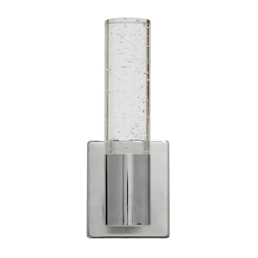 Allen + Roth Dunwynn 1-Light Chrome Modern And Contemporary LED Wall Sconce 4 Allen + Roth Dunwynn 1-Light Chrome Modern And Contemporary LED Wall Sconce - Image 4
