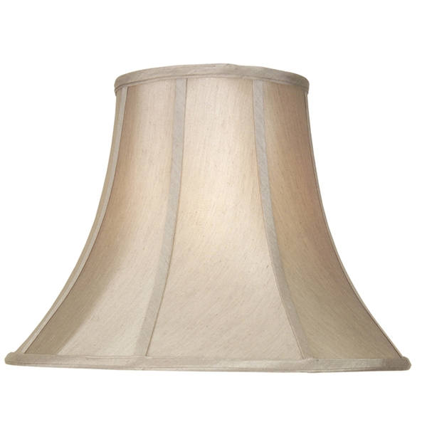 ALLEN + ROTH 12.5-in X 17-in Tan Fabric Bell Lamp Shade 1 ALLEN + ROTH 12.5-in X 17-in Tan Fabric Bell Lamp Shade