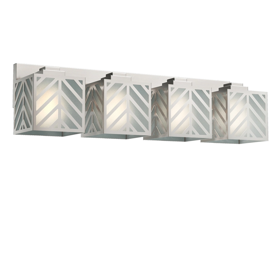 Allen + Roth 27.5-in 4-Light Brushed Nickel Vanity Light 2 Allen + Roth 27.5-in 4-Light Brushed Nickel Vanity Light - Image 2