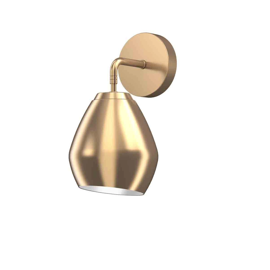 Allen + Roth 6-in 1-Light Gold Bathroom Wall Sconce 2 Allen + Roth 6-in 1-Light Gold Bathroom Wall Sconce - Image 2