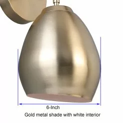 Allen + Roth 6-in 1-Light Gold Bathroom Wall Sconce 9 Allen + Roth 6-in 1-Light Gold Bathroom Wall Sconce -Allen + Roth Shop 2417810 44062661