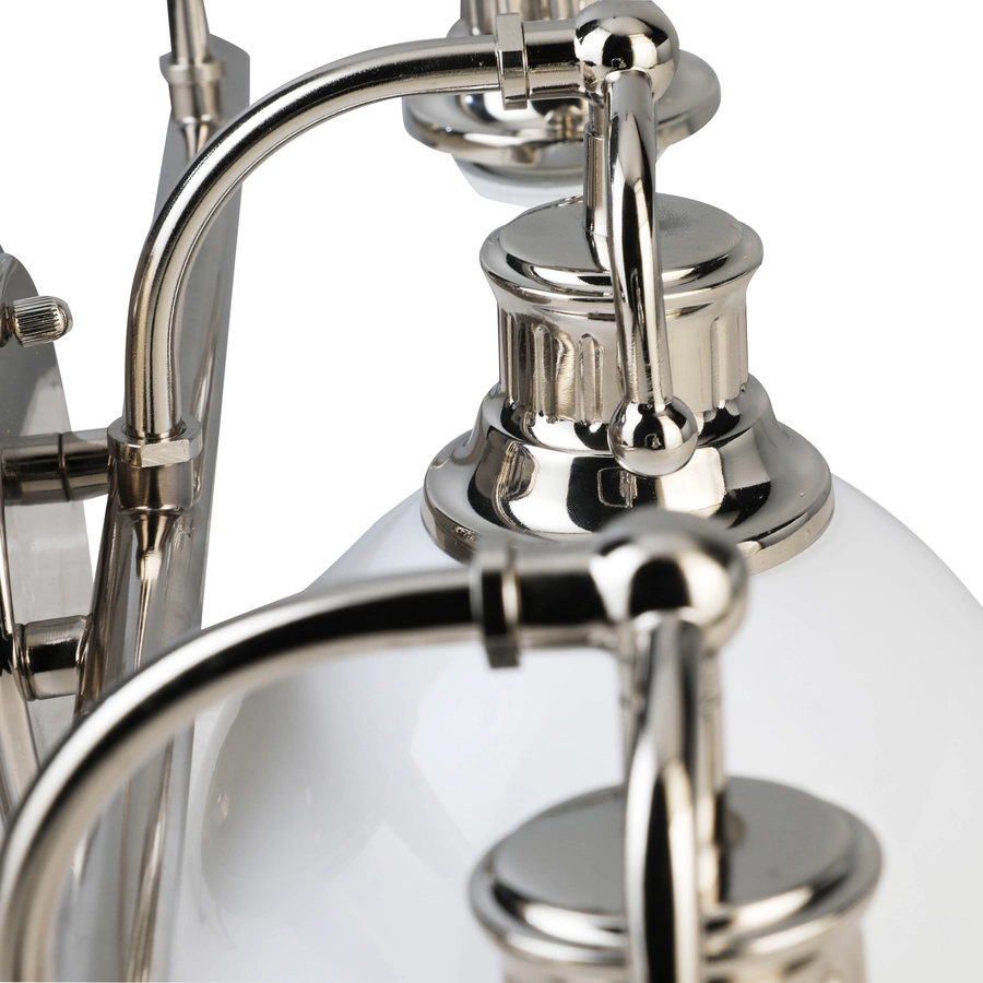 Allen + Roth 24.5-in 3-Light Polished Nickel Vanity Wall Sconce 8 Allen + Roth 24.5-in 3-Light Polished Nickel Vanity Wall Sconce - Image 8