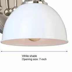 Allen + Roth 24.5-in 3-Light Polished Nickel Vanity Wall Sconce 12 Allen + Roth 24.5-in 3-Light Polished Nickel Vanity Wall Sconce -Allen + Roth Shop 2417815 44062686