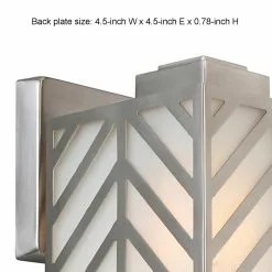 Allen + Roth 5.5-in W 1-Light Brushed Nickel Wall Sconce Vanity Light With Frosted Glass 12 Allen + Roth 5.5-in W 1-Light Brushed Nickel Wall Sconce Vanity Light With Frosted Glass -Allen + Roth Shop 2417818 44062672