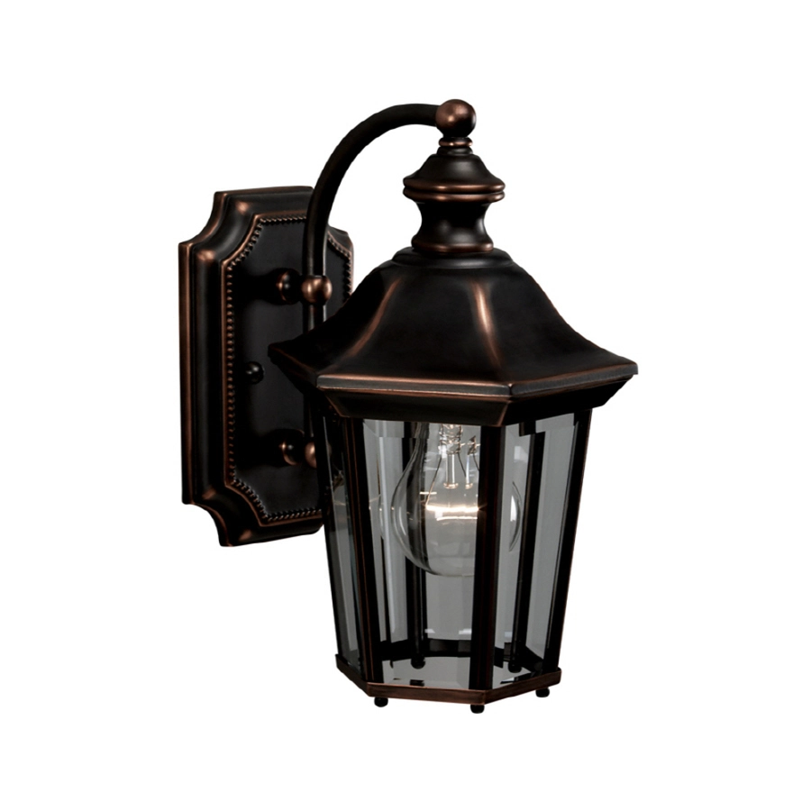 Allen + Roth Oakton 11-in Copper Outdoor Wall Mounted Light 1 Allen + Roth Oakton 11-in Copper Outdoor Wall Mounted Light