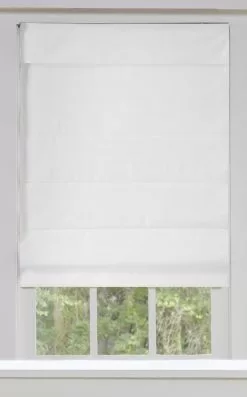 "allen + Roth Blackout Roman Shade - 66"" X 72"" - Snow"