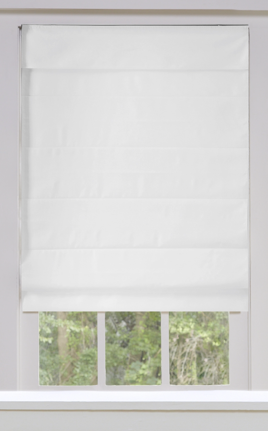 "allen + Roth Blackout Roman Shade - 56"" X 72"" - Snow" 2 "allen + Roth Blackout Roman Shade - 56"" X 72"" - Snow" - Image 2