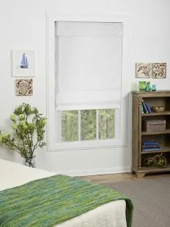 "allen + Roth Blackout Roman Shade - 43"" X 72"" - Snow"