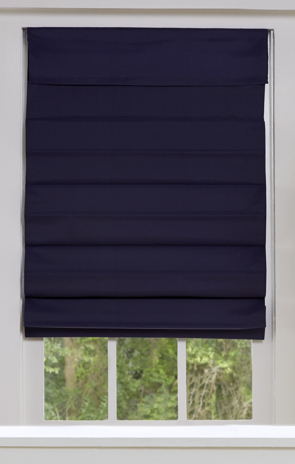 "allen + Roth Blackout Roman Shade - 28"" X 72"" - Midnight Blue" 1 "allen + Roth Blackout Roman Shade - 28"" X 72"" - Midnight Blue"