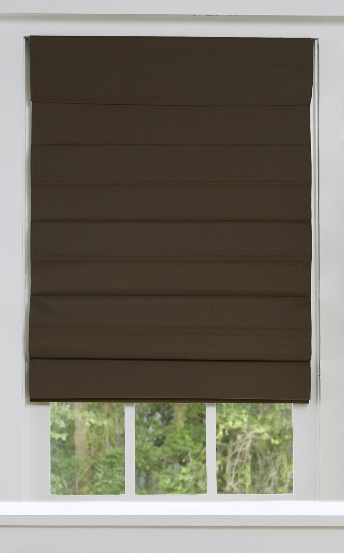 "allen + Roth Blackout Roman Shade - 48"" X 72"" - Cocoa" 2 "allen + Roth Blackout Roman Shade - 48"" X 72"" - Cocoa" - Image 2