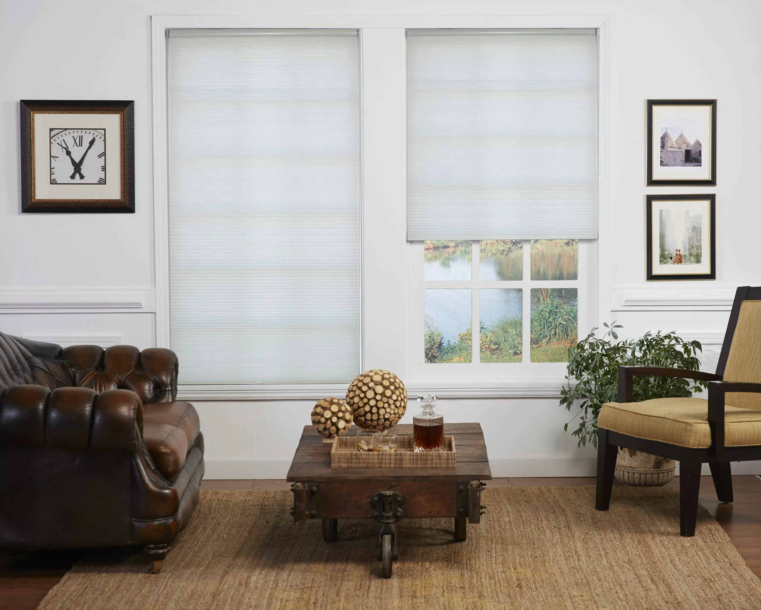 "allen + Roth Light Filtering Cellular Shade - 49.5"" X 64"" - Cream" 2 "allen + Roth Light Filtering Cellular Shade - 49.5"" X 64"" - Cream" - Image 2