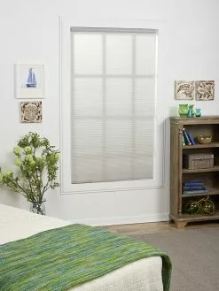 "allen + Roth Light Filtering Shade - 34.5"" X 64"" - Polyester - Gray"