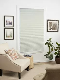 "allen + Roth Blackout Cellular Shade- 54.5"" X 84""- Polyester- Creme/White"