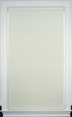 "allen + Roth Blackout Cellular Shade- 28"" X 64""- Polyester- Creme/White" -Allen + Roth Shop 330628987 MainImage 001