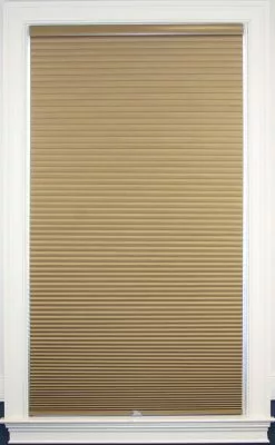 "allen + Roth Blackout Cellular Shade- 31.5"" X 64""- Polyester- Linen-White"