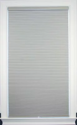 "allen + Roth Blackout Cellular Shade - 58"" X 64"" - Polyester - Gray"