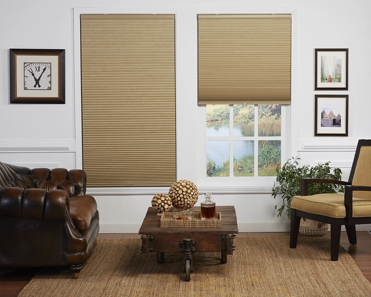 "allen + Roth Blackout Cellular Shade- 45.5"" X 48""- Polyester- Khaki/White" 3 "allen + Roth Blackout Cellular Shade- 45.5"" X 48""- Polyester- Khaki/White" - Image 3