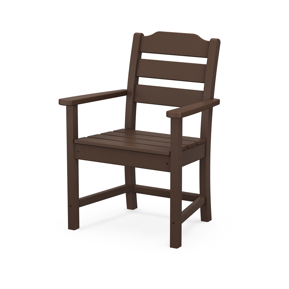 Allen + Roth Oakport Mahogany Plastic Dining Arm Chair 1 Allen + Roth Oakport Mahogany Plastic Dining Arm Chair