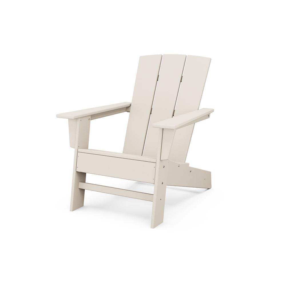 Allen + Roth Oakport Sand Plastic Adirondack Chair 1 Allen + Roth Oakport Sand Plastic Adirondack Chair