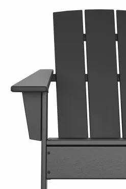 Allen + Roth Oakport Black Plastic Adirondack Chair 10 Allen + Roth Oakport Black Plastic Adirondack Chair -Allen + Roth Shop 330950247 AlternateImage2