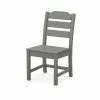 Allen + Roth Oakport Slate-Grey Plastic Dining Chair
