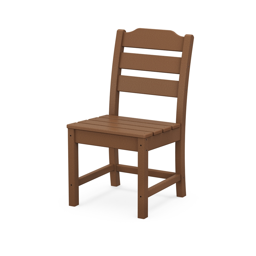 Allen + Roth Oakport Teak Plastic Dining Chair 1 Allen + Roth Oakport Teak Plastic Dining Chair