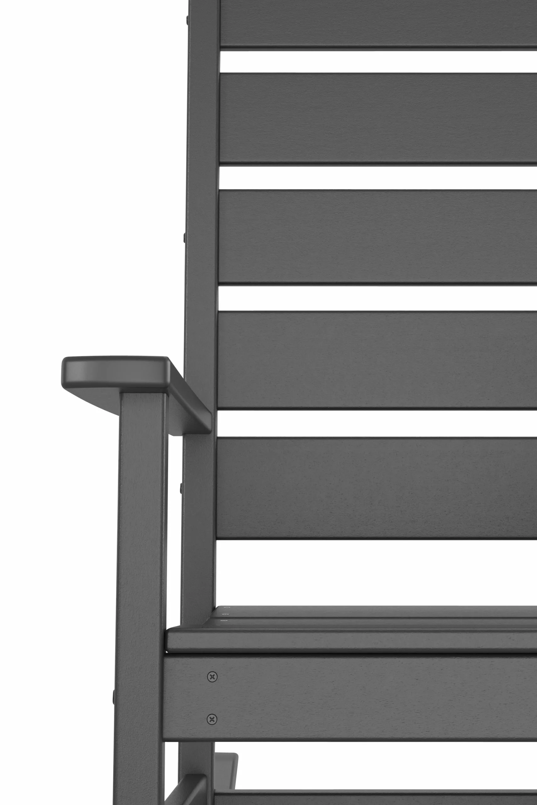 Allen + Roth Oakport Black Plastic Rocking Chair 2 Allen + Roth Oakport Black Plastic Rocking Chair - Image 2