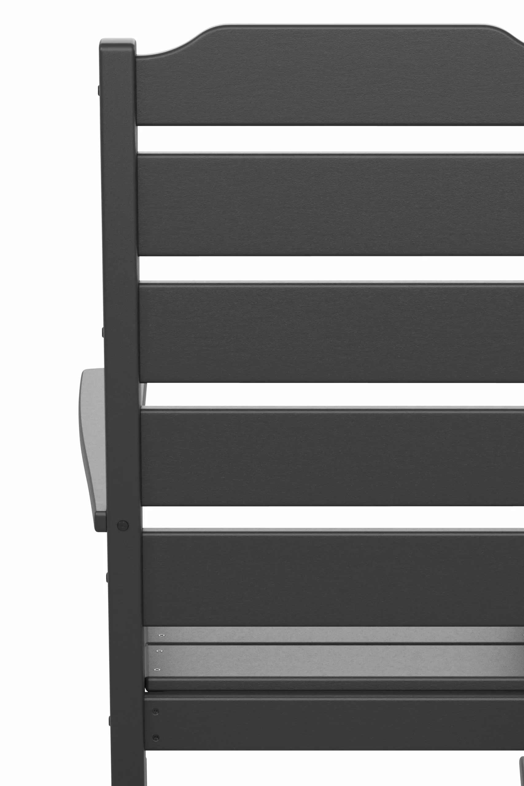 Allen + Roth Oakport Black Plastic Rocking Chair 7 Allen + Roth Oakport Black Plastic Rocking Chair - Image 7