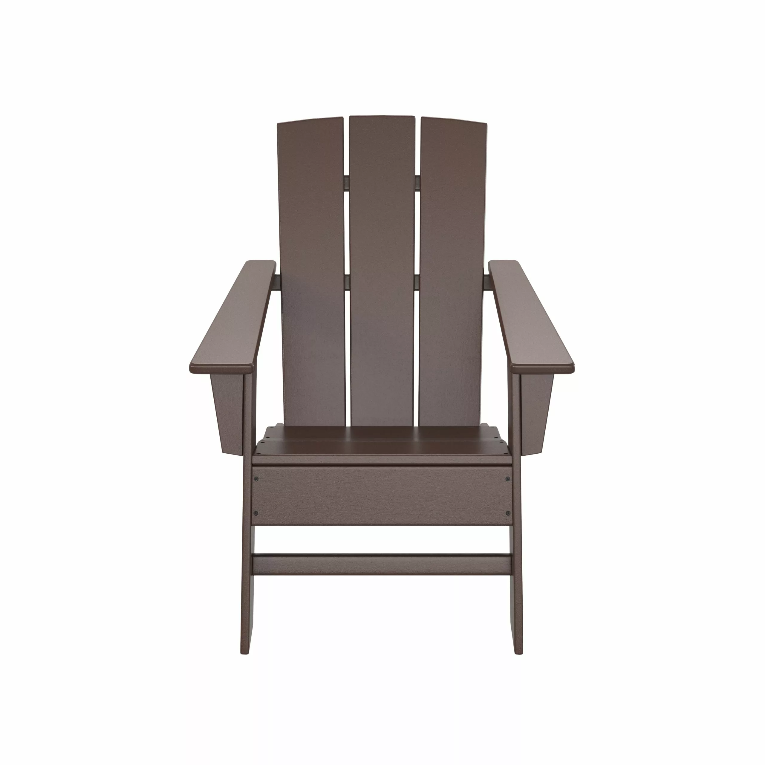 Allen + Roth Oakport Mahogany Plastic Adirondack Chair 4 Allen + Roth Oakport Mahogany Plastic Adirondack Chair - Image 4